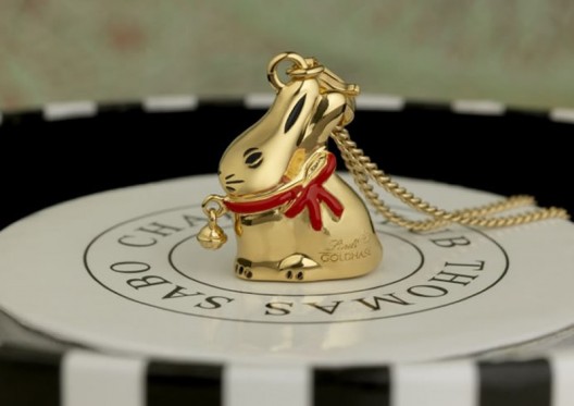 Lindt's Iconic Bunnies as 18 Carat Gold Plated Jewellery