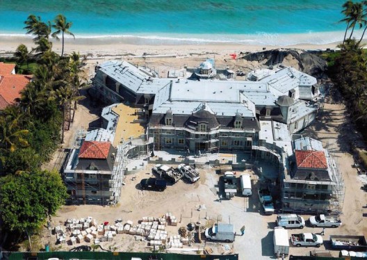 Unfinished Palm Beach Mansion Listed on Sale for $84,5 Million