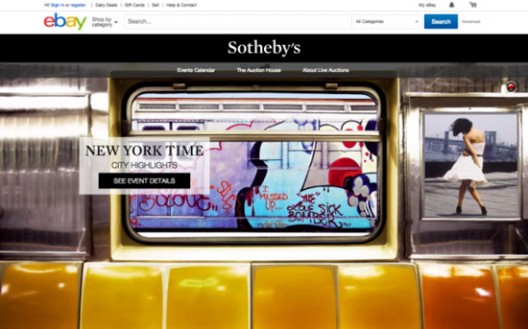 New eBay & Sotheby Live Online Auction Site