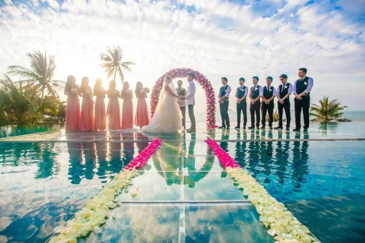 Over-Water Wedding Ceremony at Conrad Koh Samui