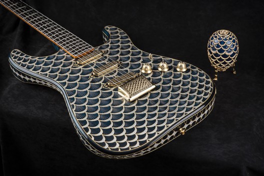 Fender Gold & Diamond Stratocaster Inspired by Faberge Easter Egg