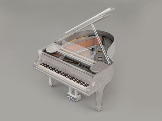 Steinway Piano Encrusted with Half a Million Swarovski Crystals