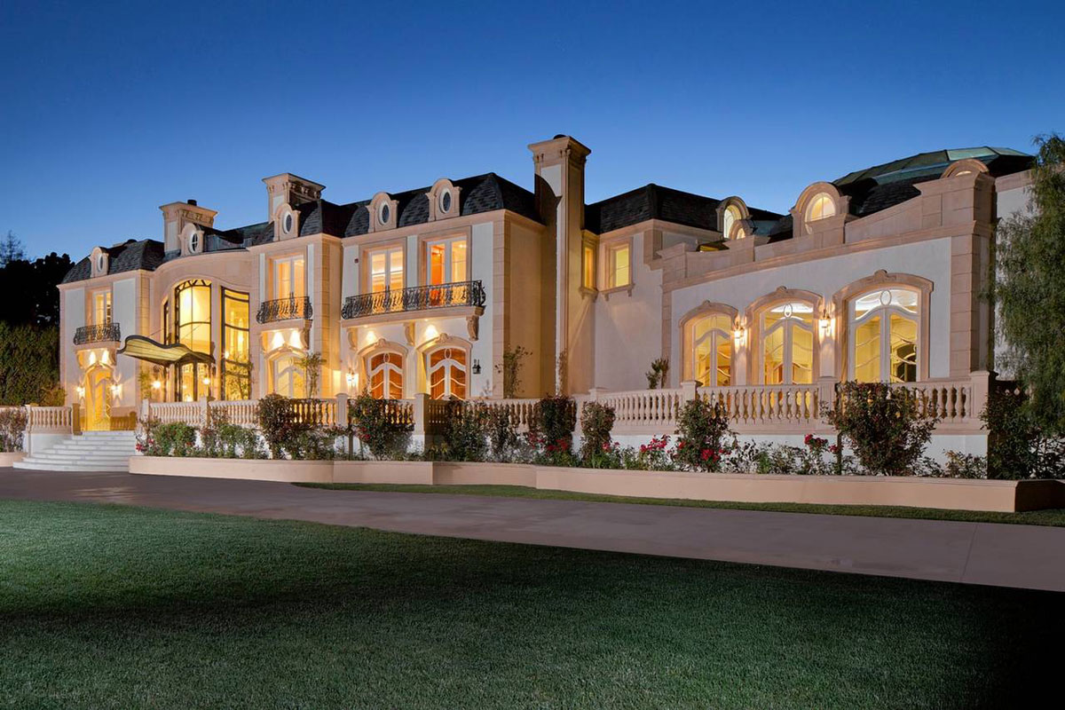 A Beverly Hills mansion built by a man who makes his living dressing celebr...