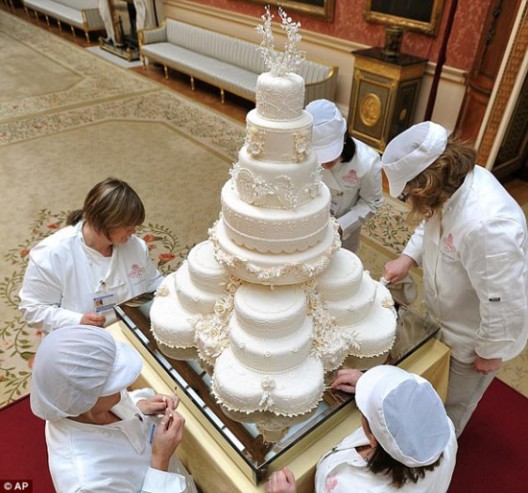 Five royal family wedding cake slices up for auction
