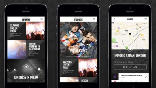 Emporio Armani Launches Music App