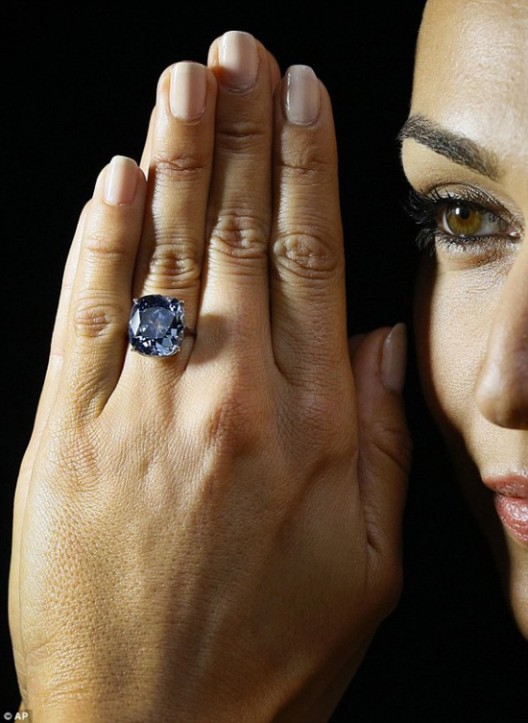 12.03 Carat Blue Moon Diamond Could Fetch $55 Million At Sotheby's Auction