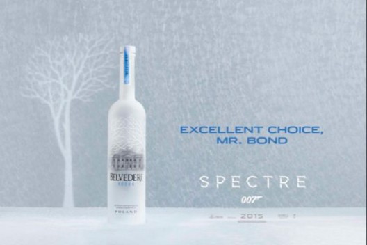 James Bond Enjoys Belvedere Vodka