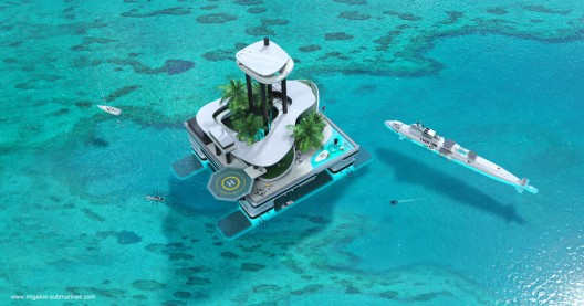Kokomo Floating Island, Superyacht And Submarine Base