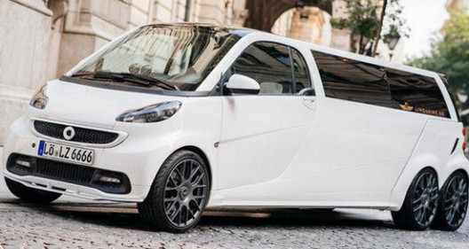 Smart Fortwo Limo With Six Wheels By Limousine