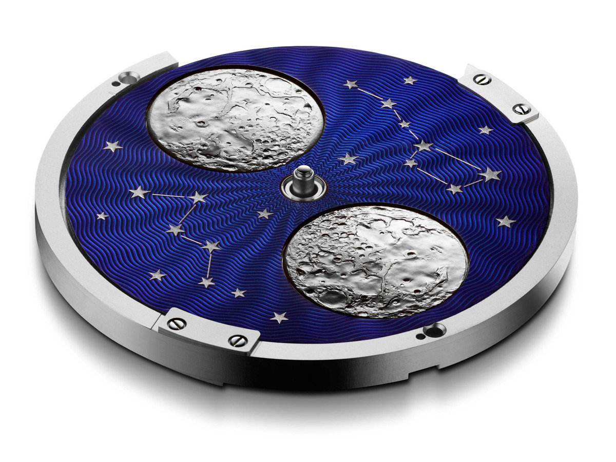 Arnold & Son’s New HM Perpetual Moon With Steel Case And Blue Guilloché...