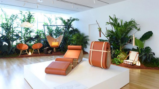 Louis Vuitton Lounge Chair by Marcel Wanders At Objets Nomades Exhibition In Miami