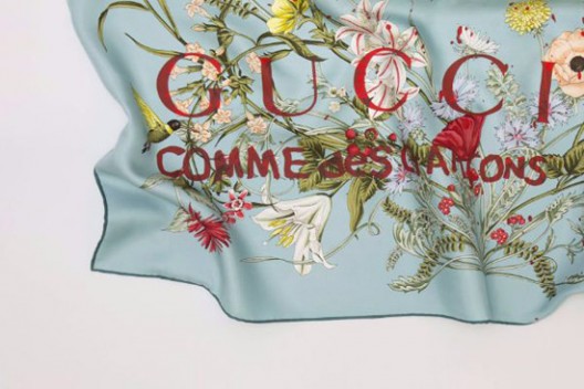 New Collection of Gucci Silk Scarves by COMME des GARÇONS