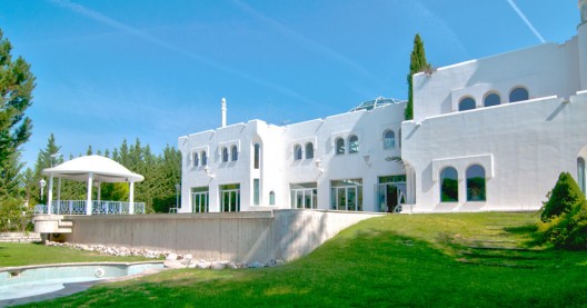 2.6 Million Mediterranean Manor with Indoor Garden Sanctuary In Madrid