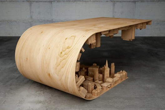 Inception-Inspired Wave Coffee Table by Stellos Mousarris