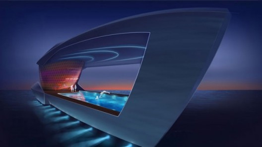 A futuristic 262 feet superyacht