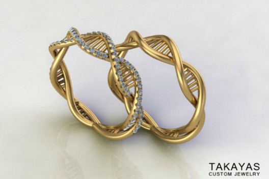 Takayas Custom Jewelry  DNA Ring Jewelry Line