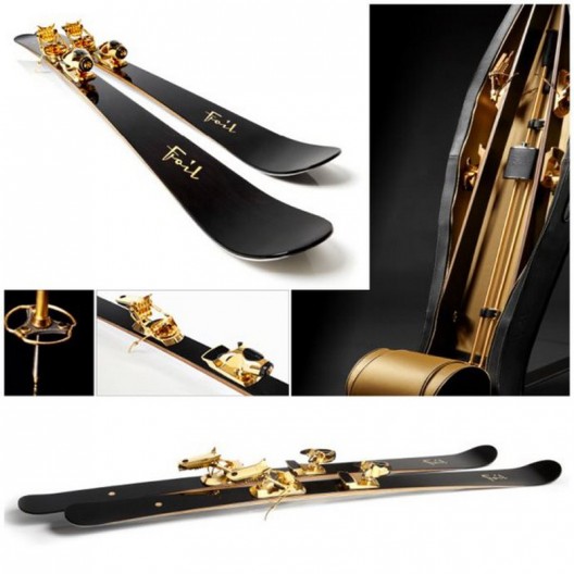 Gold-Plated Foil Oro-Nero Skis Will Cost You $50,000