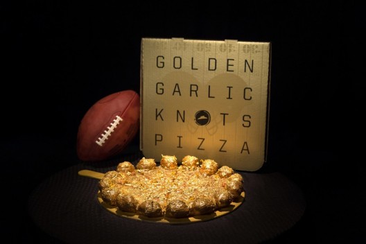 Golden Garlic Knots Pizza Marks the Golden Anniversary of the Super Bowl 50