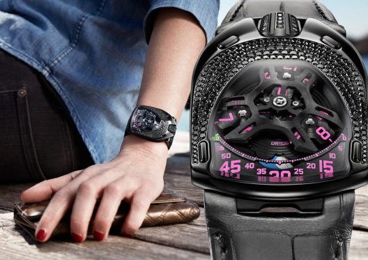 Urwerk's UR-106 Black Pink Lotus Watch
