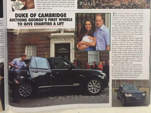 Prince William & Catherines Range Rover Vogue SE