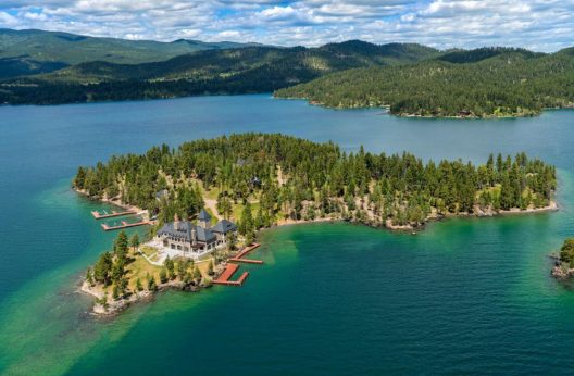 For $39 Million You Can Have Your Own Private Island Complete With Stunning Mansion In Montana