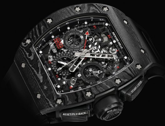 Richard Mille RM 11-02 Automatic Flyblack Chronograph Dual Time Zone Jet Black