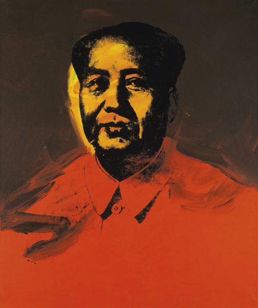 Andy Warhol’s Mao Portrait Ink On Canvas Goes Under The Hammer