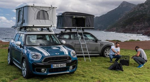 Adventurous Mini Countryman AirTop With Tent On The Roof