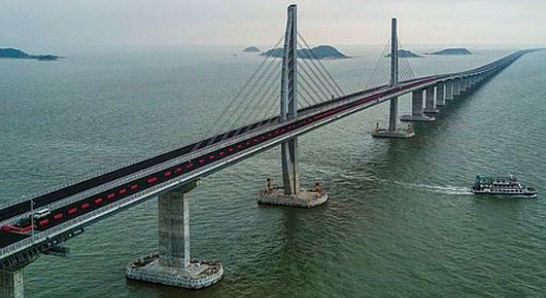 The Longest Cross-Sea Bridge In The World Is 55 km Long And Is Made In China