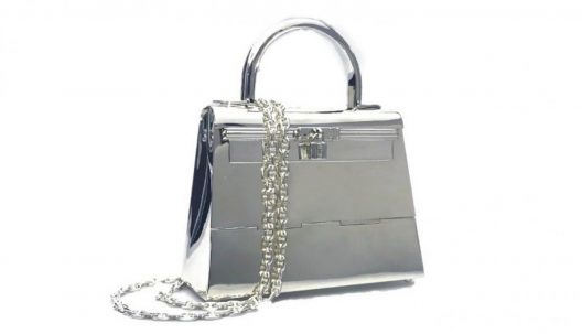 Hermès Silver Mini Kelly Sold For $63,750