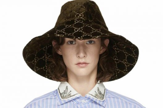 New Gucci Velvet Fedora Hat