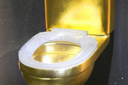 Gold Toilet With Diamonds Worth $1.3 Million