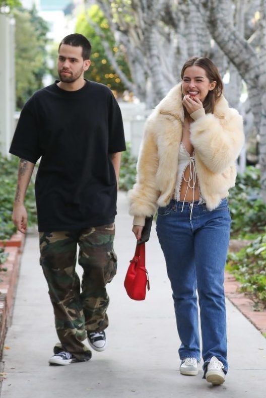 Addison Rae out shopping with her boyfriend Omer on Melrose Place in Los Angeles 12.1.23