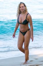 Molly Rainford in little bikini out on the beaches of Barbados 11.1.23